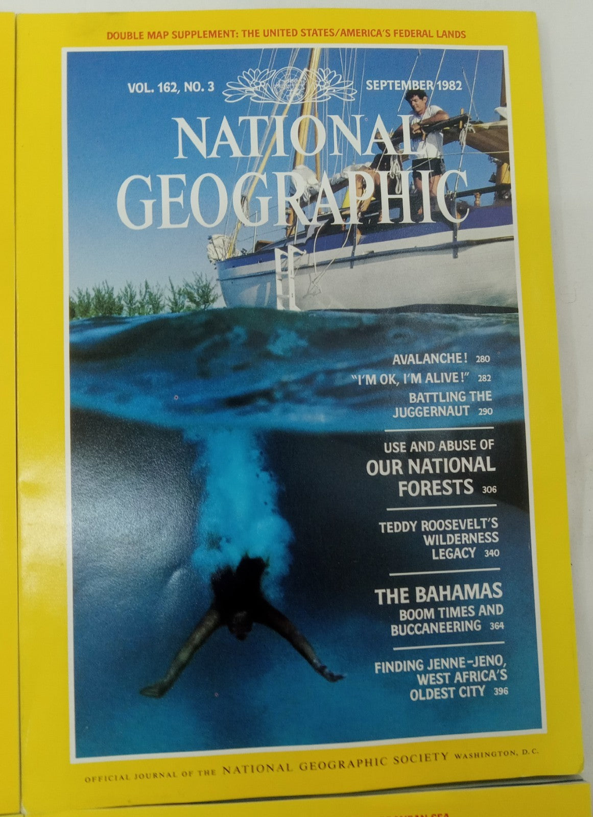 Nat Geo Jul–Dec 1982 | Vintage VG+ Set | 6 Mags in Faux Leather Slipcover