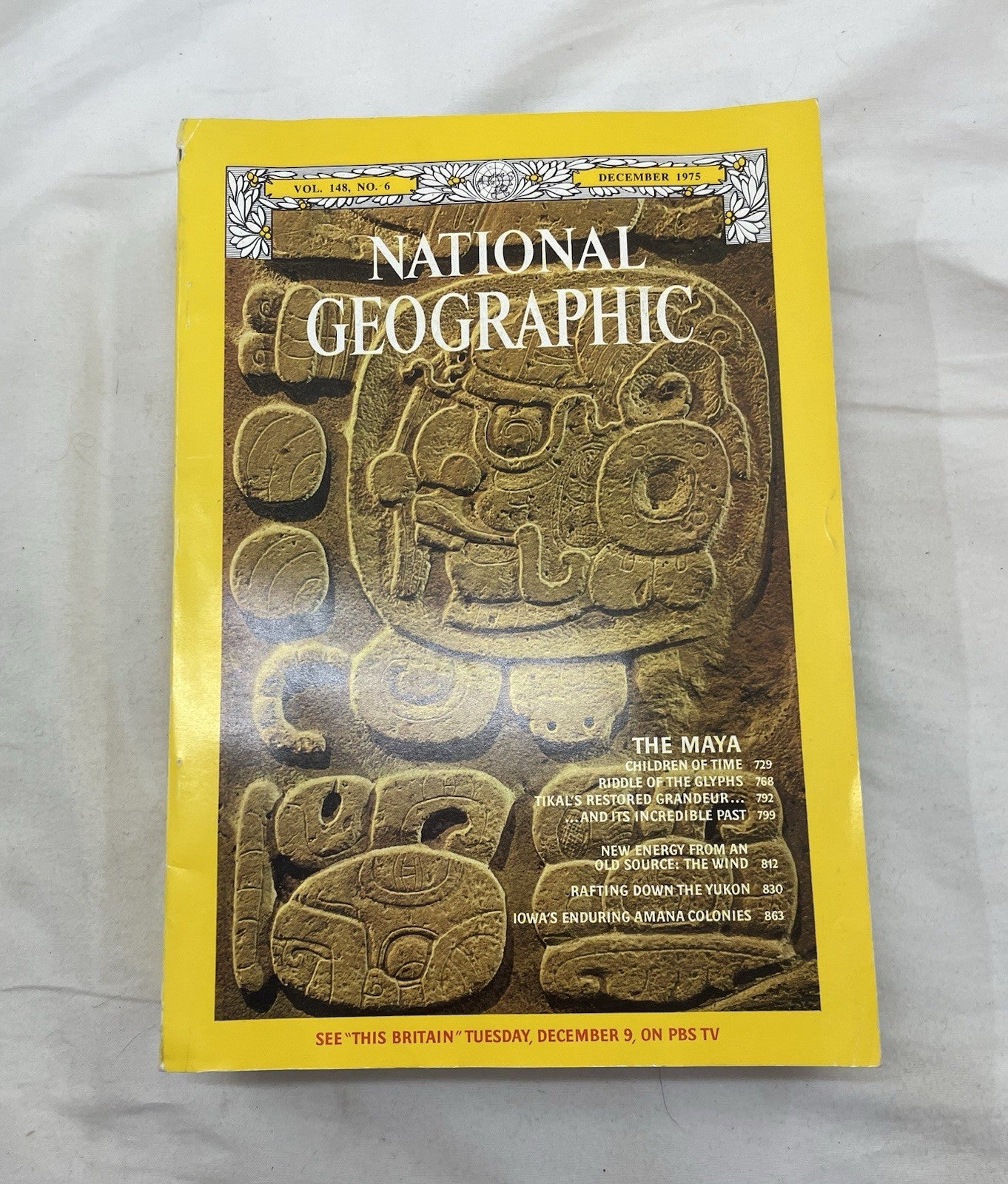 Nat Geo Mags Jul–Dec 1975 Set + Slipcvr Vtg Wildlife Decor World Atlas