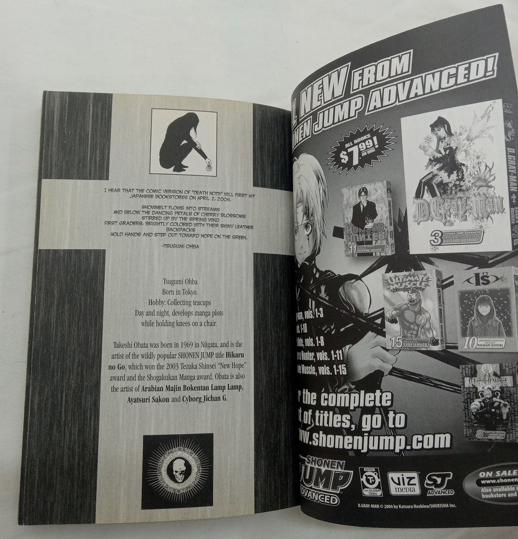 Death Note Manga Set Volumes 1-4 English | Tsugumi Ohba Viz Media Graphic Novel