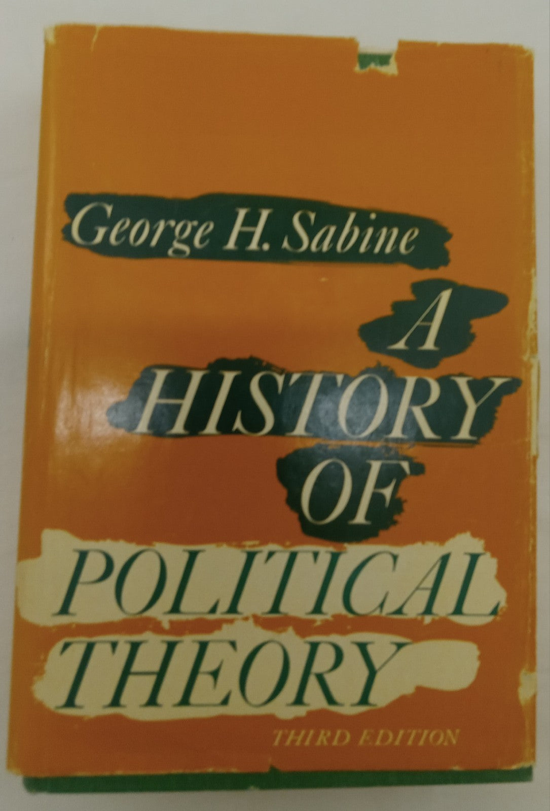 A History of Political Theory Sabine Hardcover Dust Jacket Academic Classic