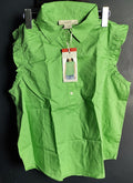 LOFT Green Sleeveless Pullover Blouse Women’s Size M Lightweight Chic Top NWT