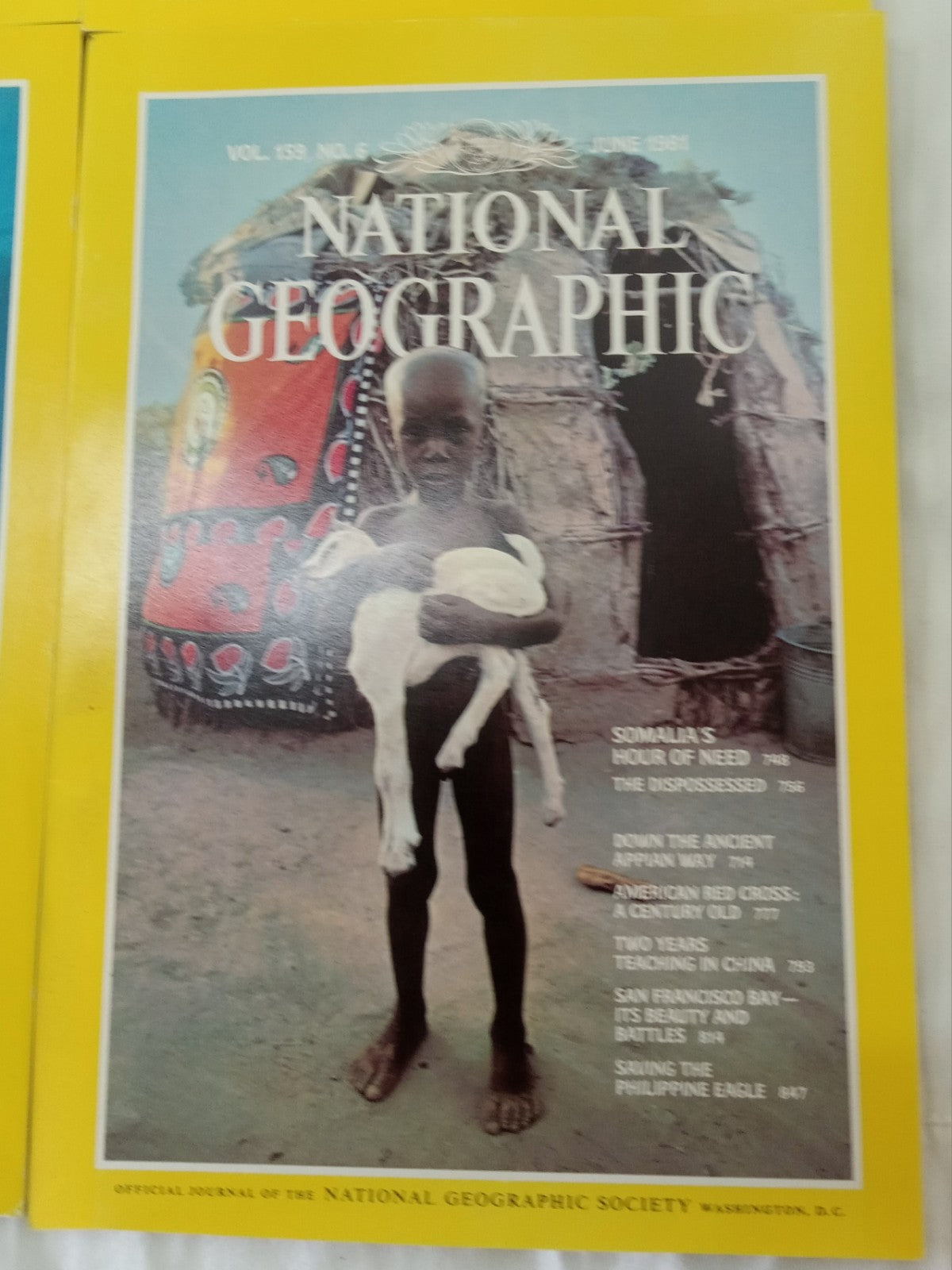 Nat Geo Jan–June 1981 VG+ | Vintage Magazine Set w/ Slipcase | 6 Issues