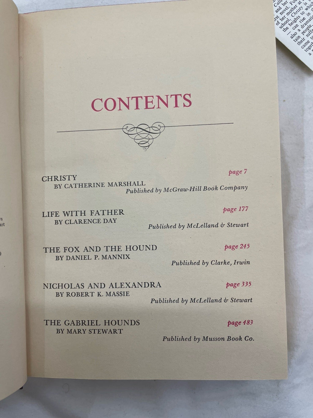 RD Condensed Books 1st Edition  With Slipcover Hardcover 1967 W/ Synopsis Insert