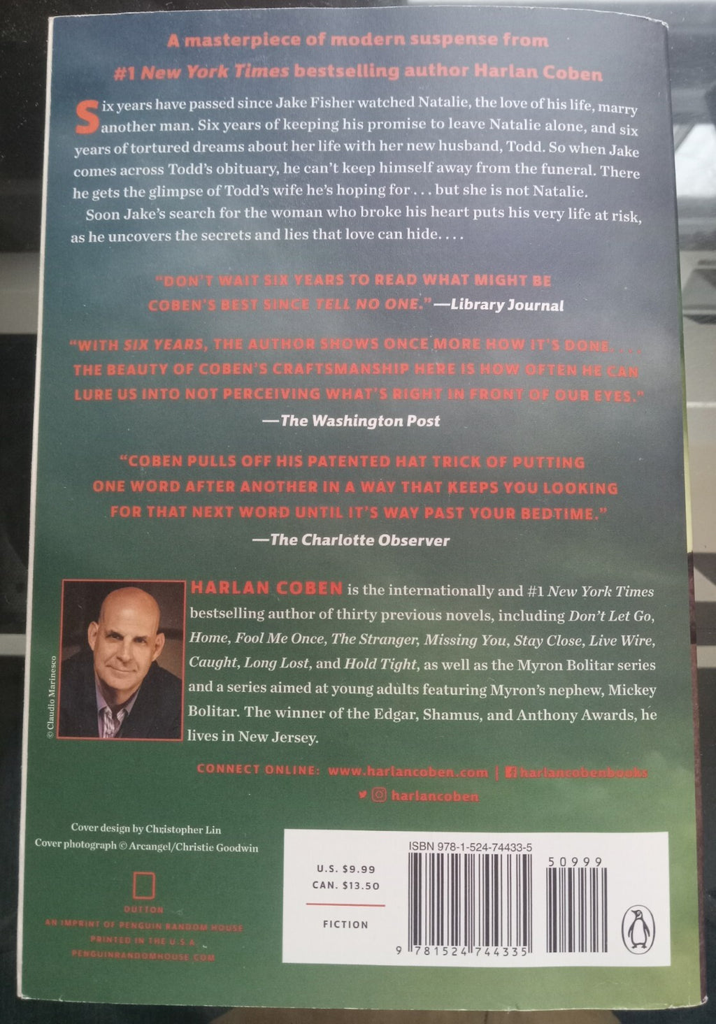 Six Years by Harlan Coben (2018, Trade Paperback) – VG
