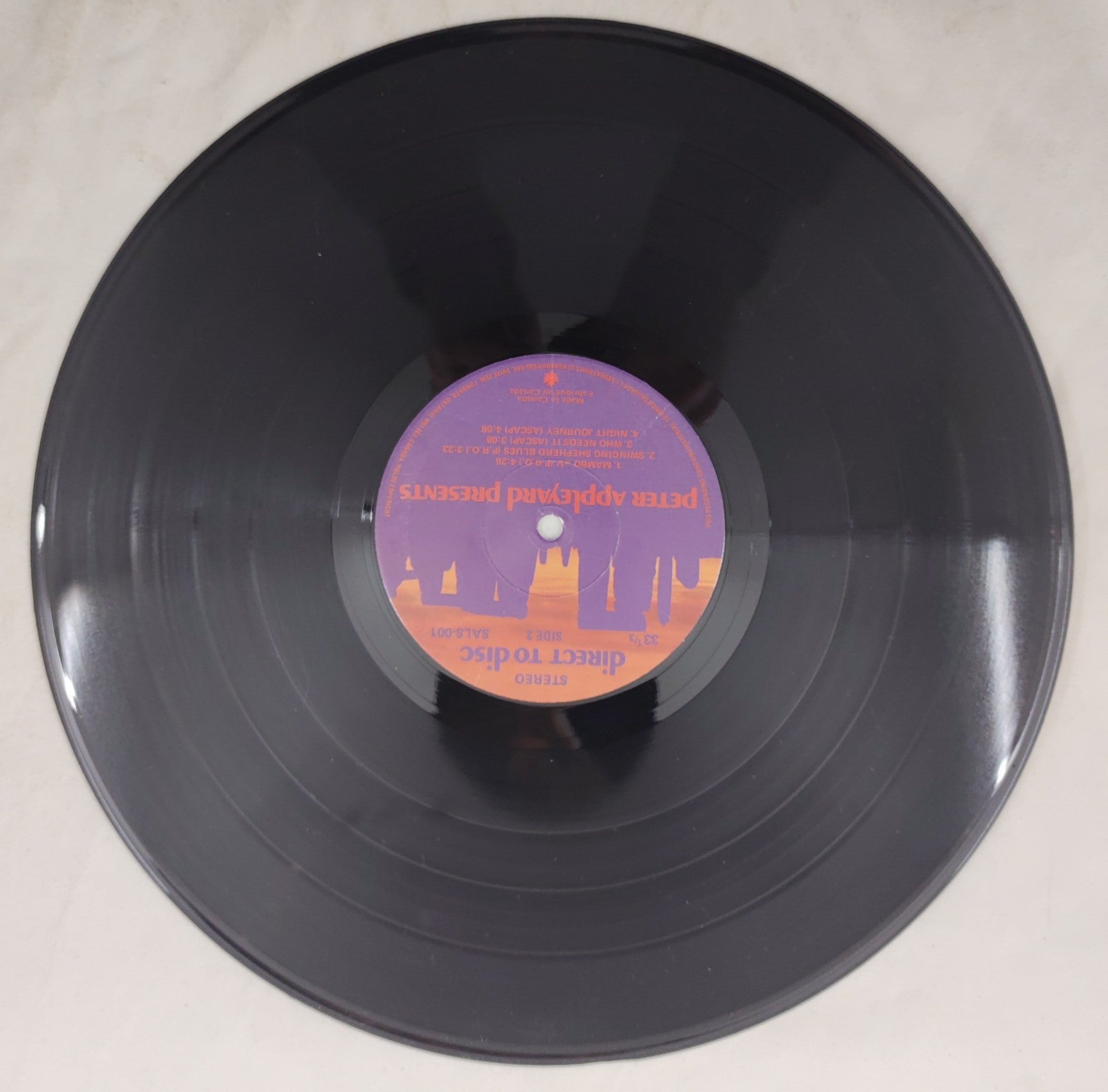 Peter Appleyard – Presents LP Direct-to-Disc SALS-001 Audiophile