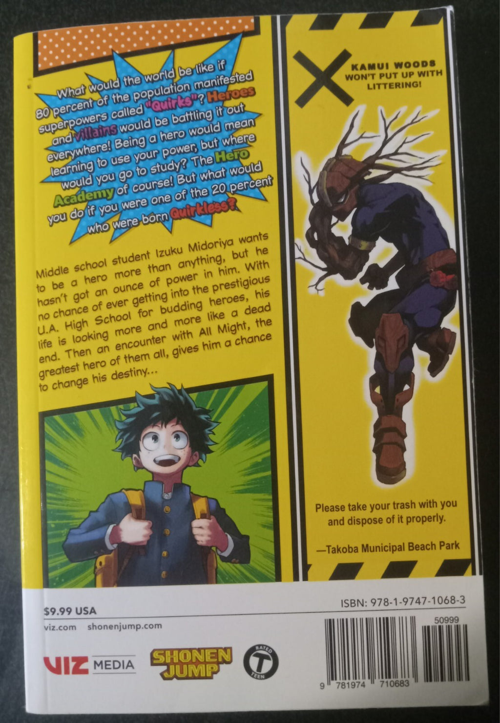 My Hero Academia Vol 1 by Kohei Horikoshi – Viz Manga PB VG+