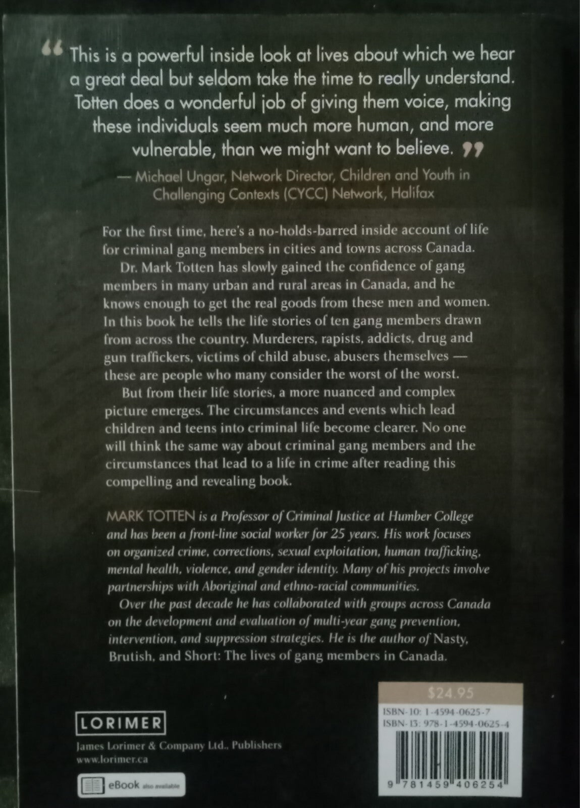 Gang Life: 10 of the Toughest Tell Their Stories by Mark Totten – True Crime PB