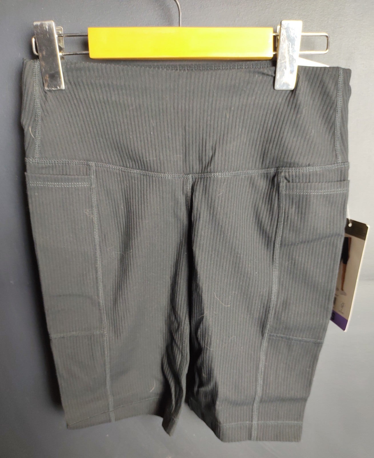 Mondetta Black Ribbed Bike Shorts NWT Women’s Activewear Gym Yoga Shorts