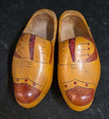 Vintage Dutch Wooden Clogs – Hand‑Painted Klompen Folk Art Collectible (Pair)