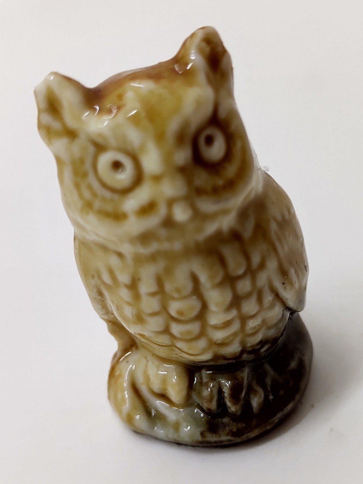 Wade Whimsies Series 2 #14 Barn Owl Mini Figurine 1972-84 Red Rose Tea