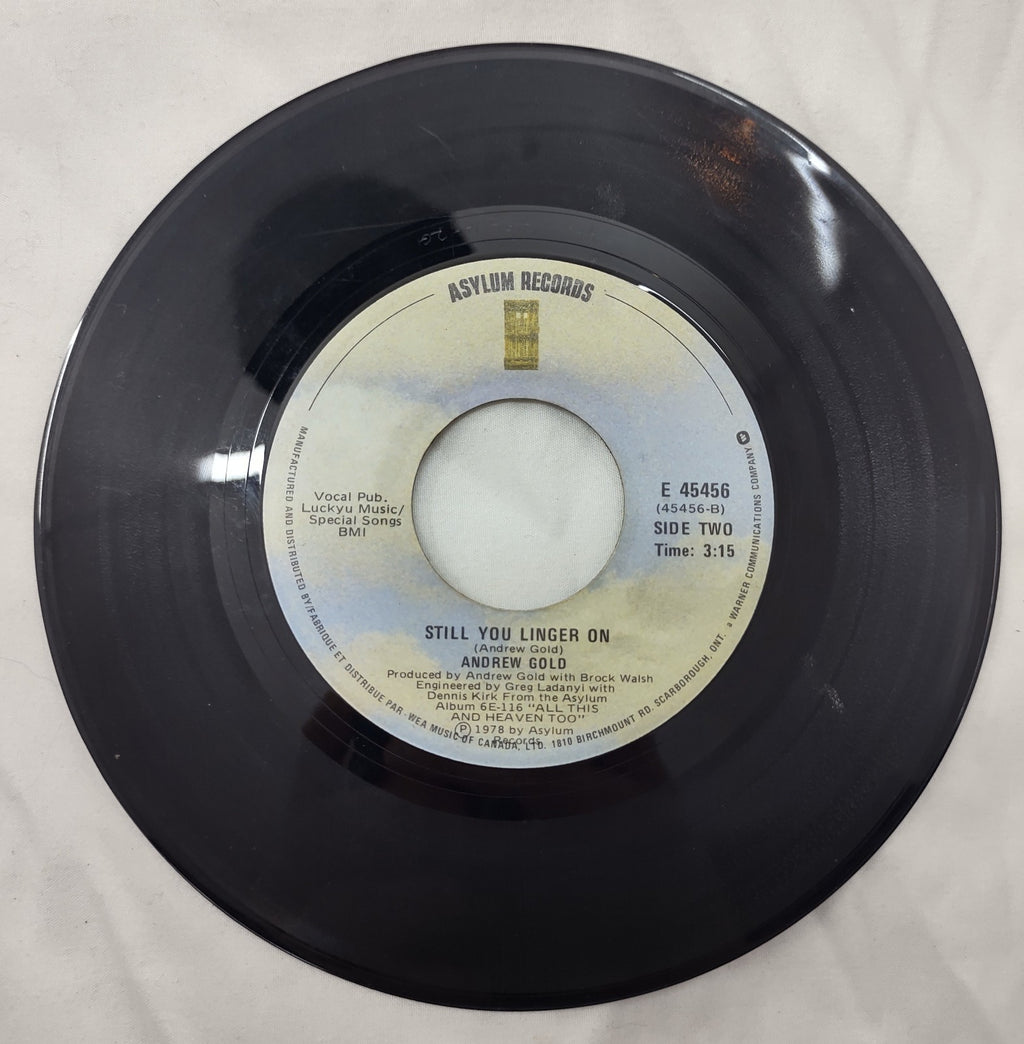 Andrew Gold – Still You Linger On 7” Asylum E-45456 Canada 1978