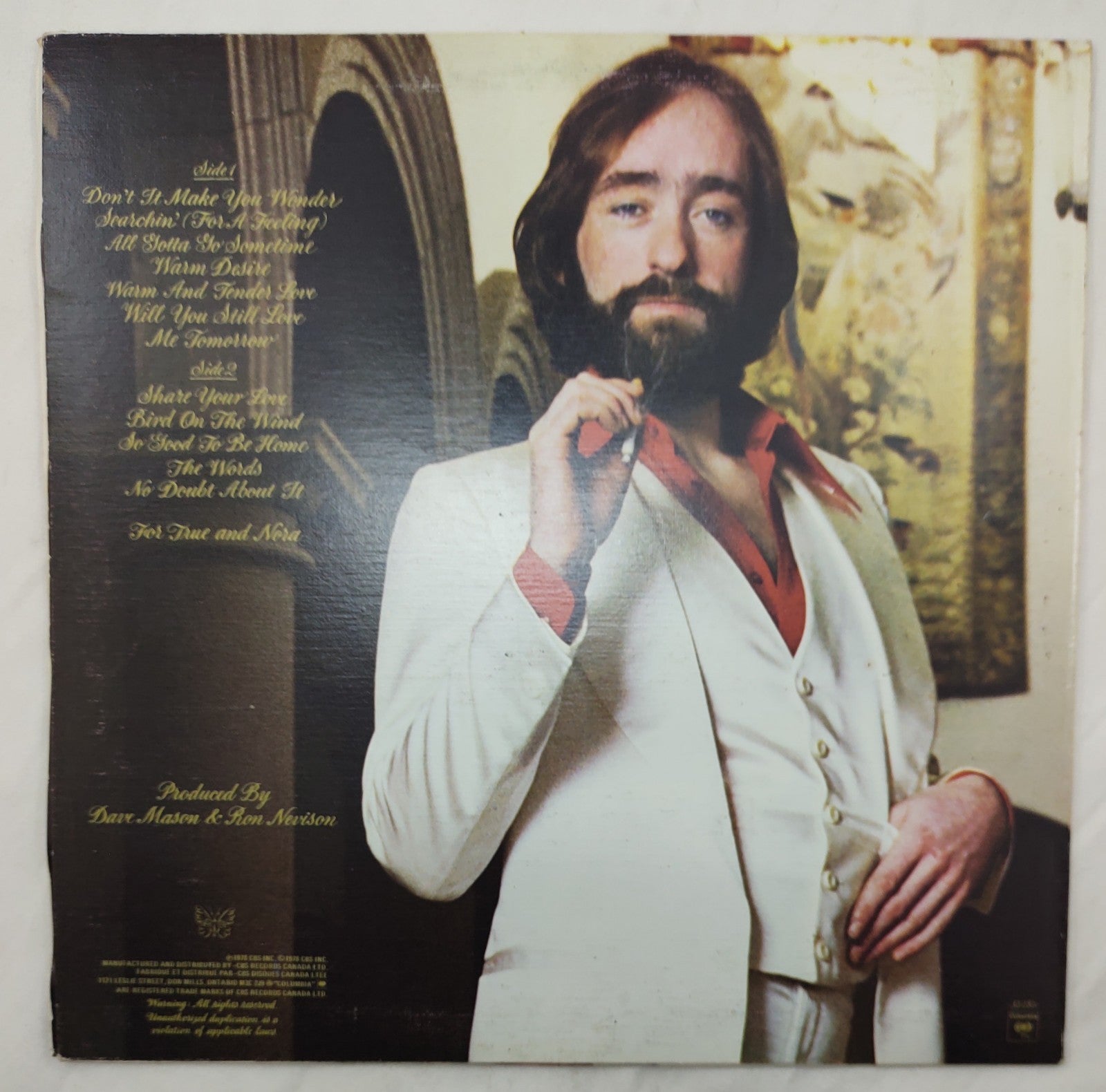 Dave Mason – Mariposa De Oro LP Columbia PC 35285 1978 Rock Folk