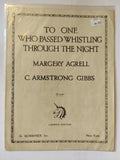 To One Who Passed Whistling Through the Night – C. Armstrong Gibbs Song
