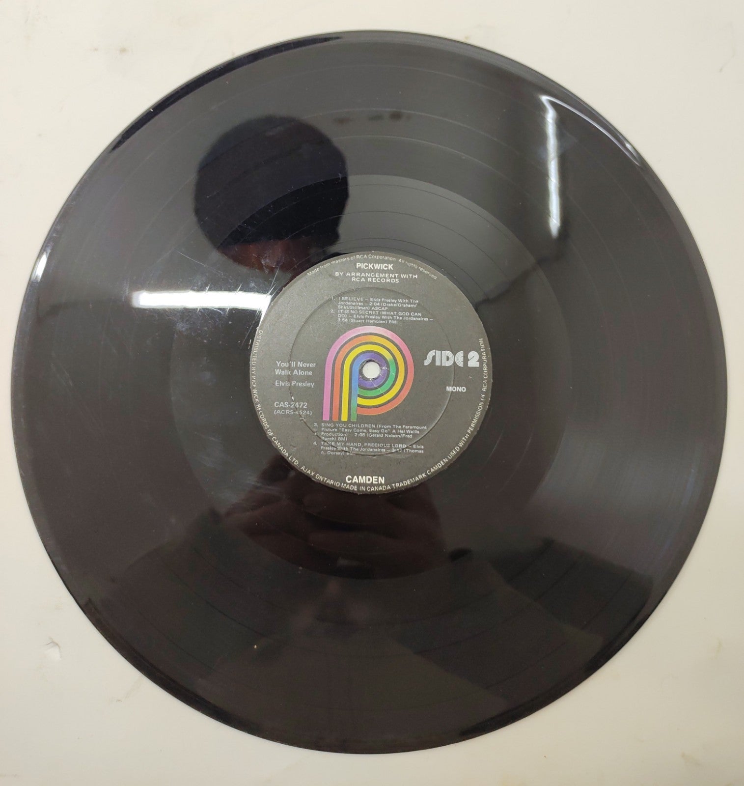 Elvis Presley – You'll Never Walk Alone Vinyl LP RCA Camden CAS-2472