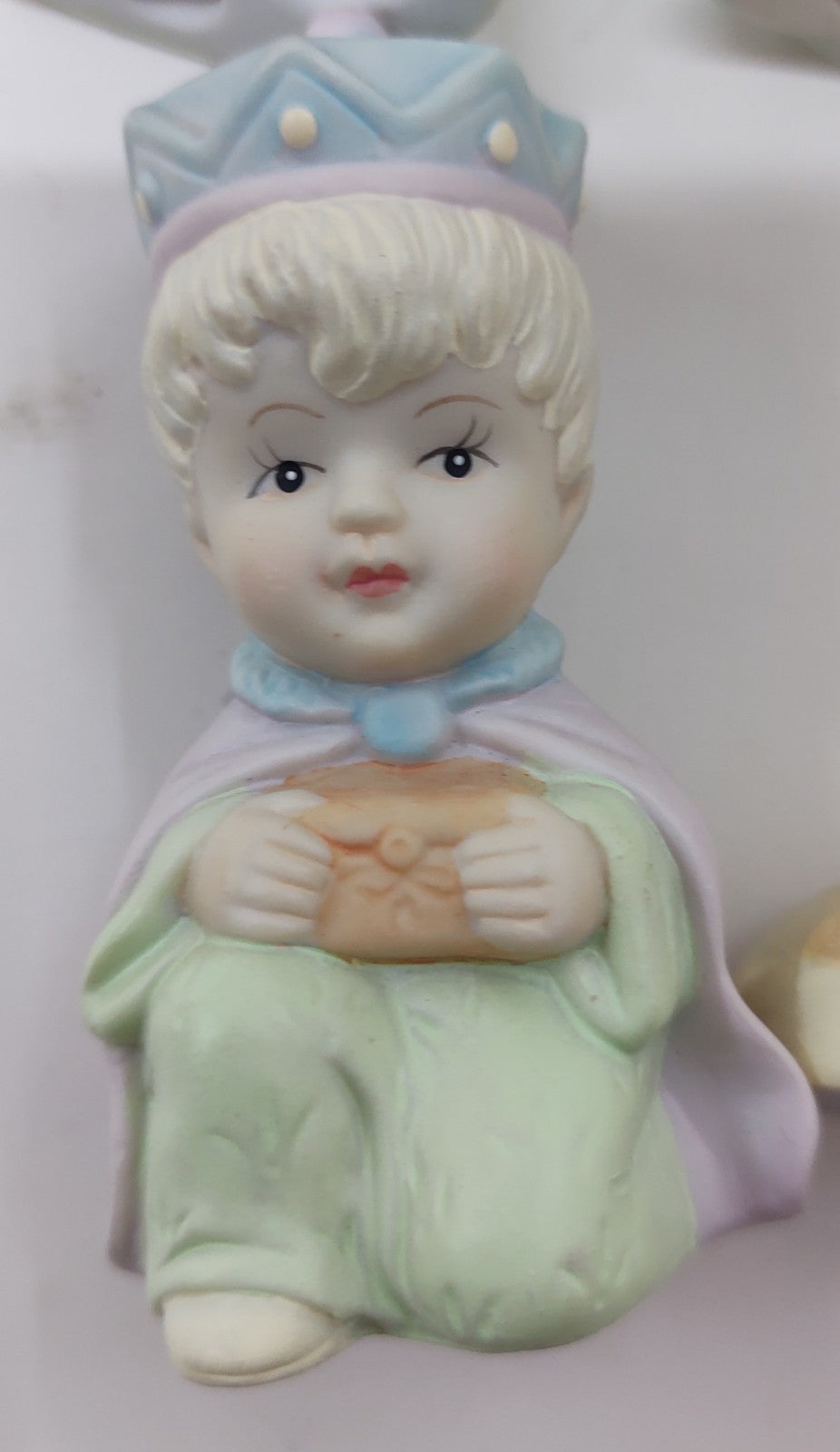 Lot of 9 Russ Berrie Bisque Mini Figurines Vintage Figurine Set Collectible