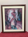Linda Le Kinff Robe du Soir Seriolithograph Framed Figurative Art