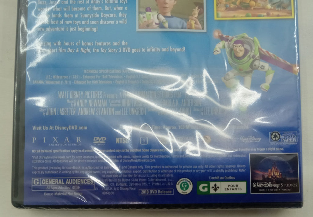 Toy Story 3 (DVD, 2010) Disney Pixar Movie Brand New Factory Sealed