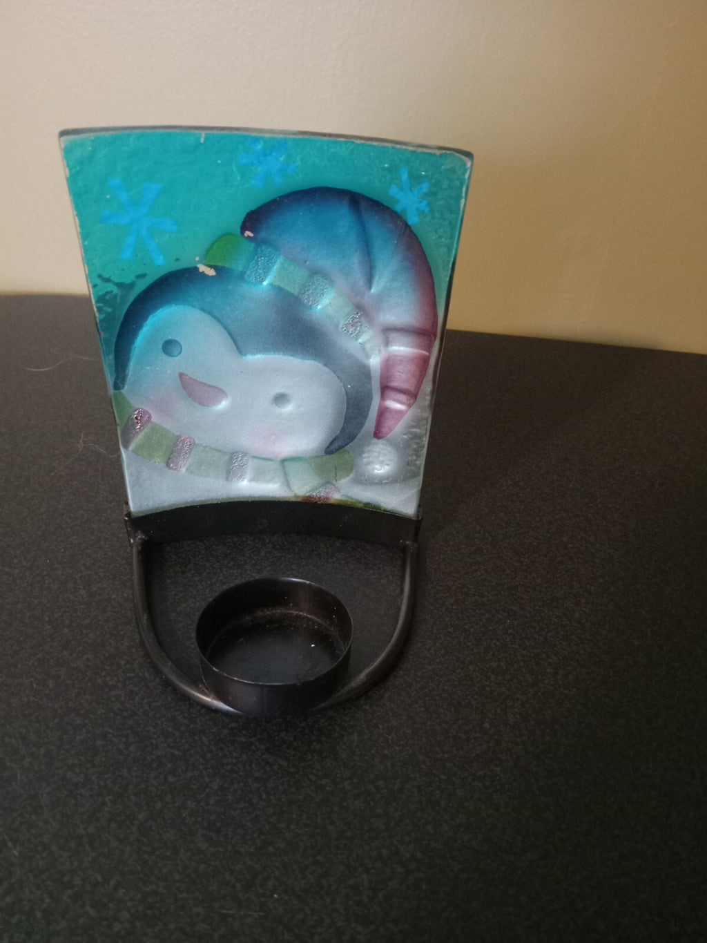 Christmas Penguin Candle Holder – Festive Ceramic Holiday Decor