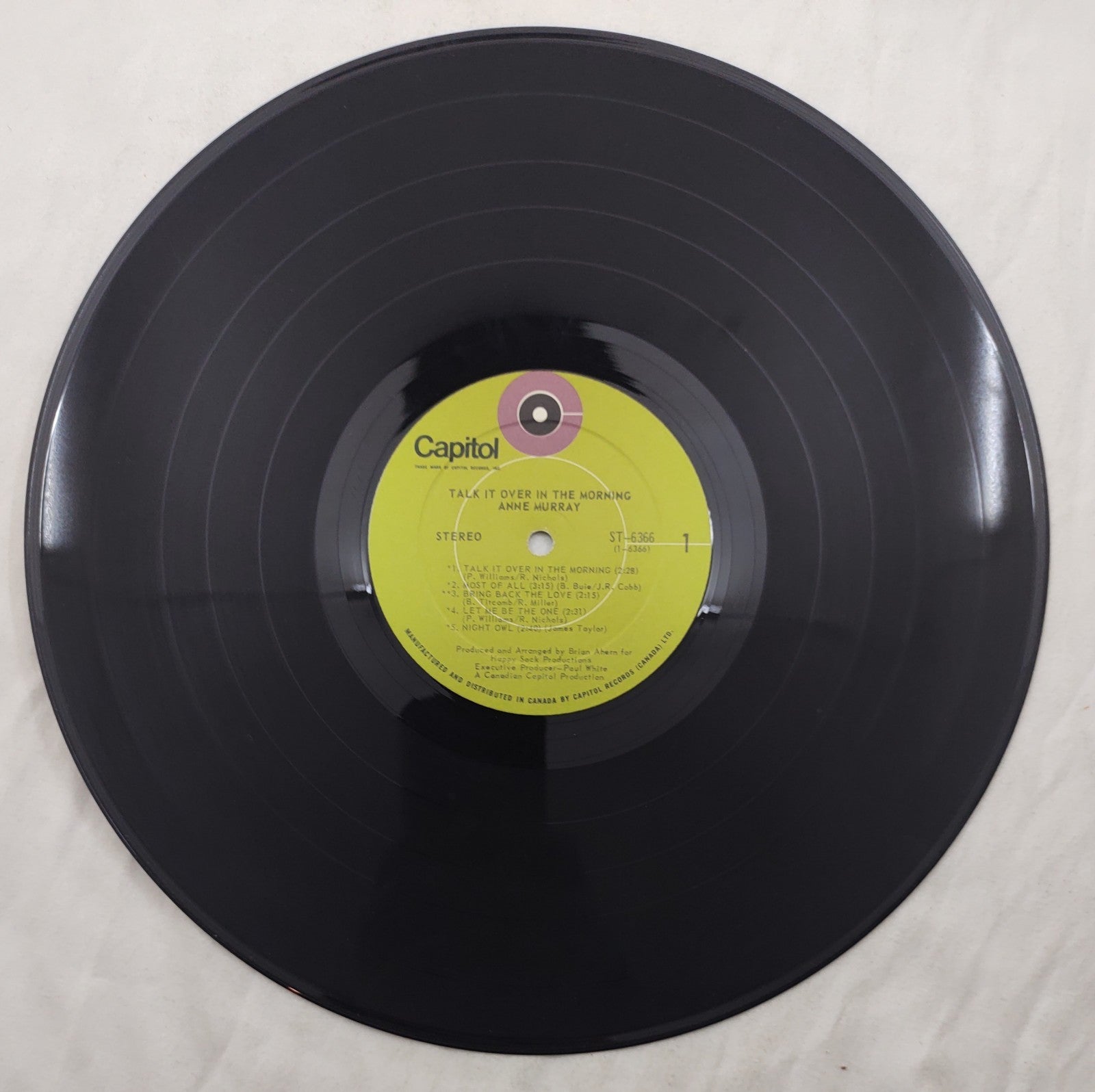 Anne Murray Talk It Over in the Morning LP Capitol ST-6366 Canada 1971 Pop Vinyl