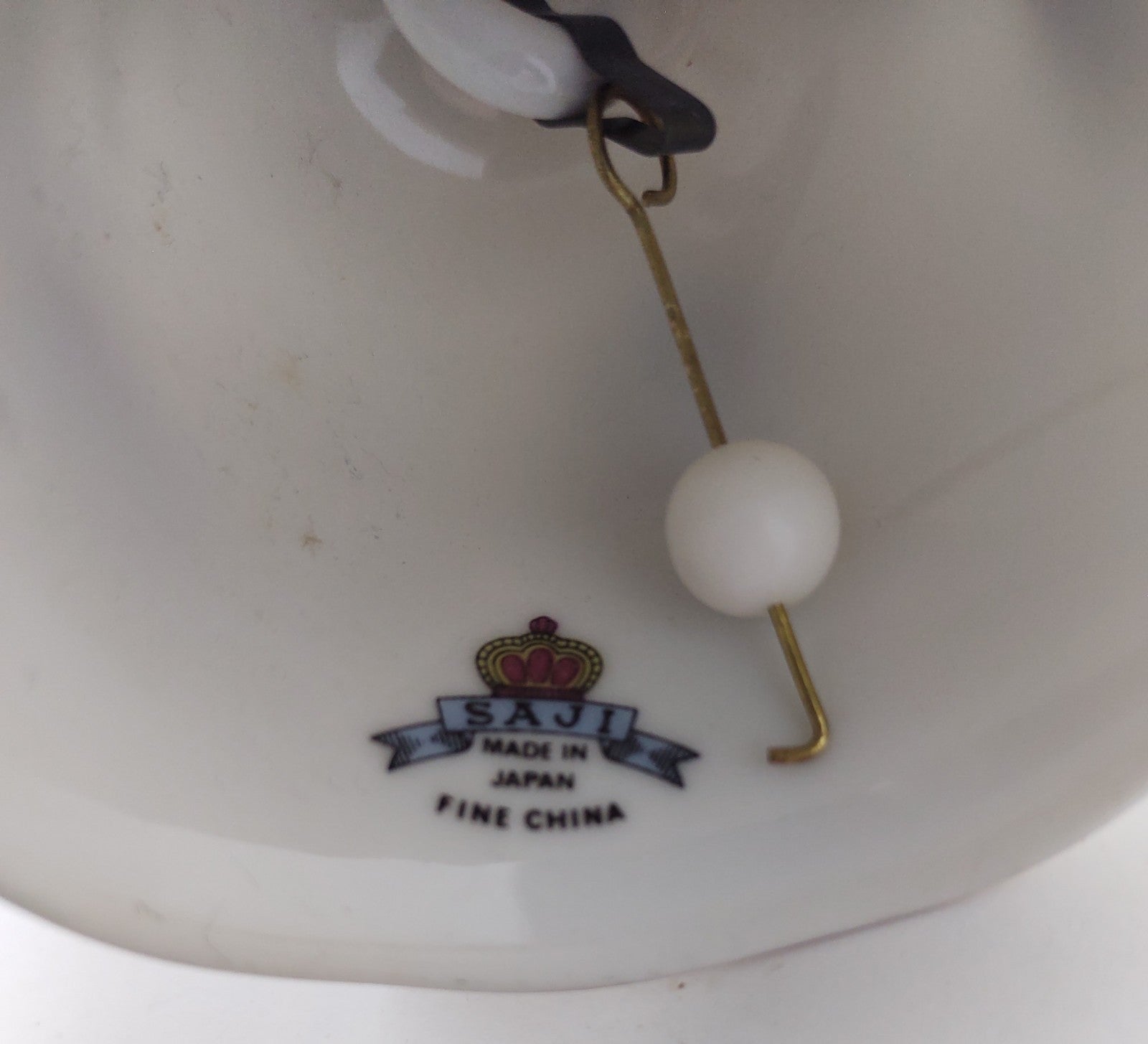 Saji Fine China "Happy Anniversary" Bell - Vintage Made in Japan