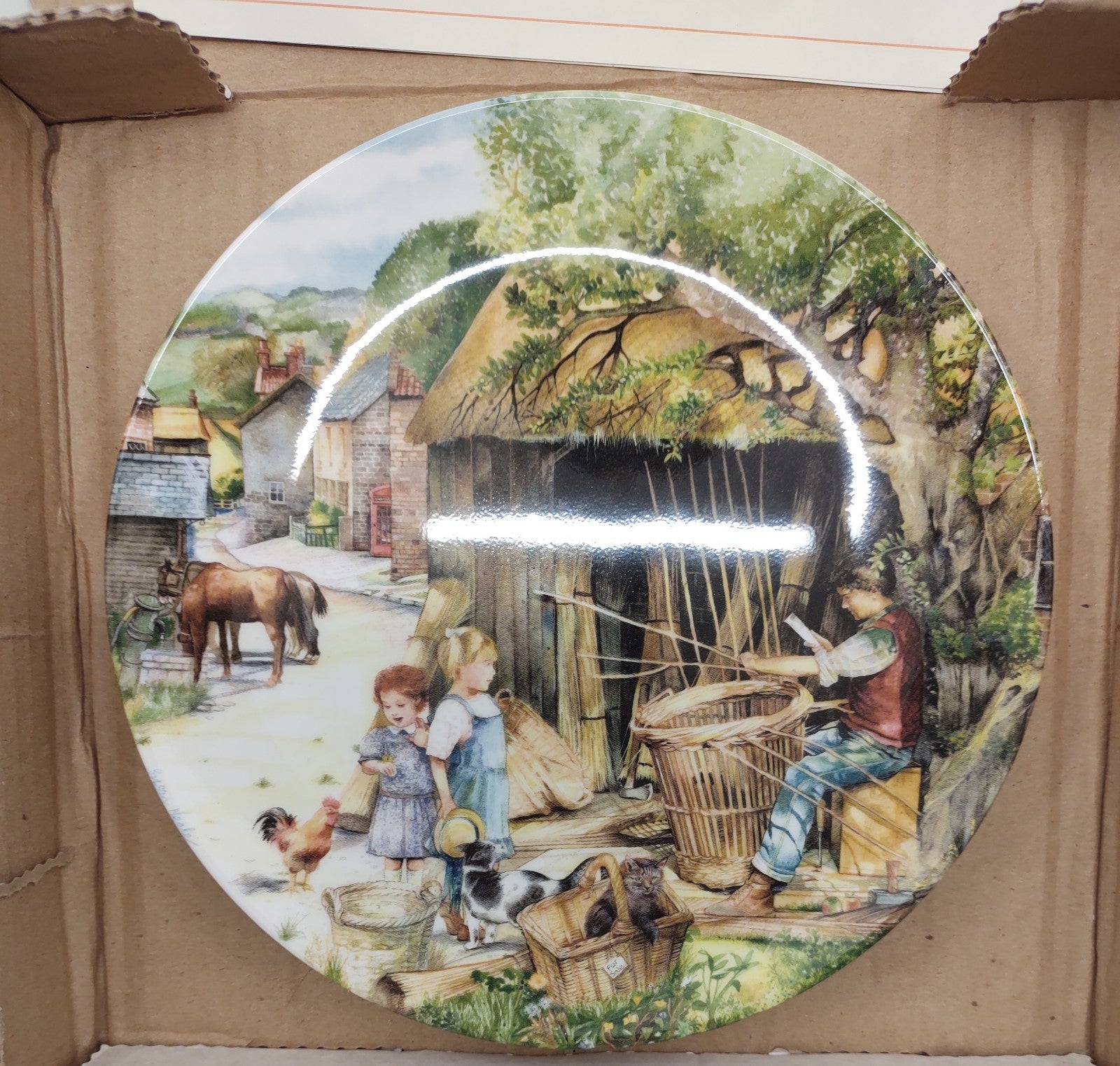 Royal Doulton Old Country Crafts Plate Set of 8 Susan Neale w/ Boxes & COAs