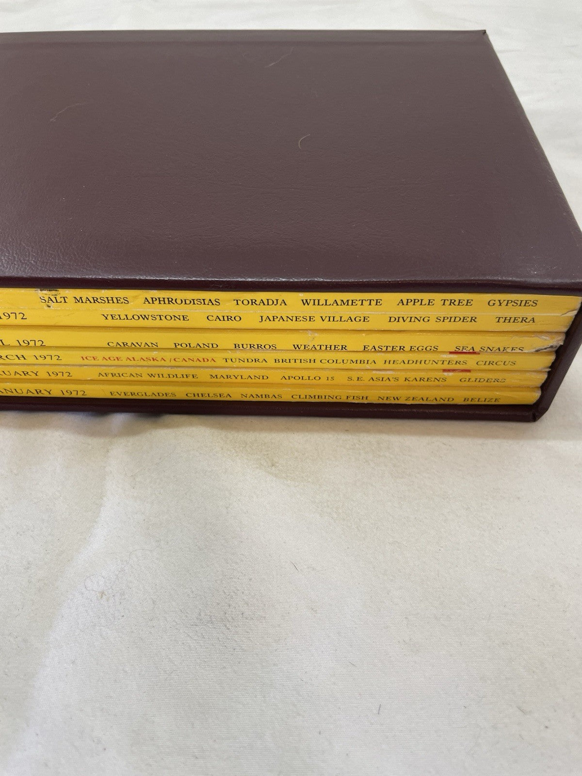 Nat Geo Jan–Jun 1972 Slipcover Lot | Science, Adventure, Earth Series