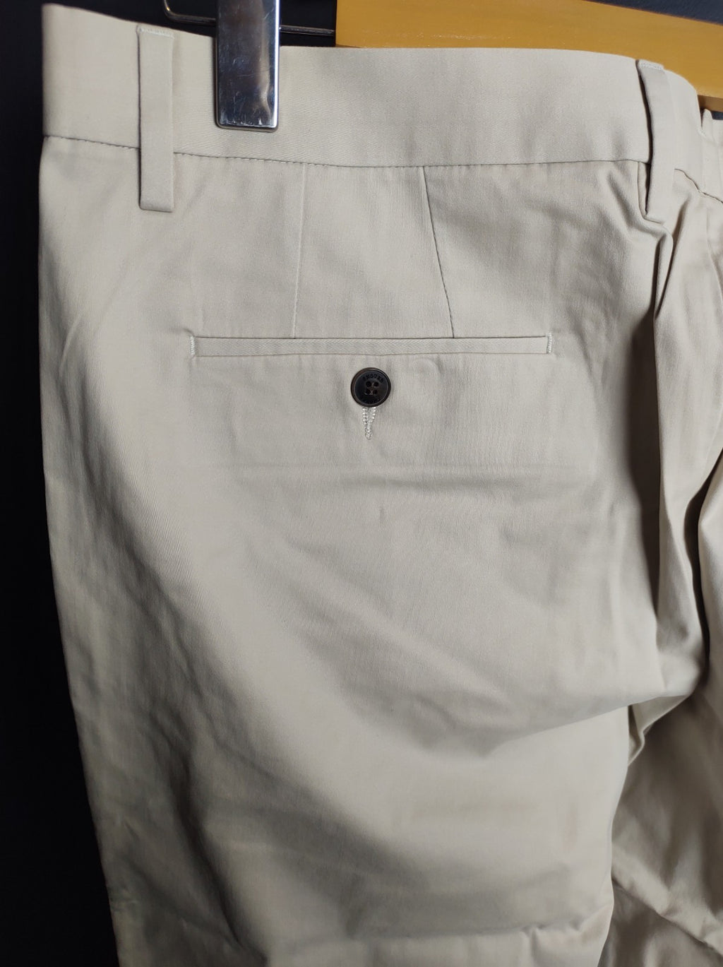 Snover Men’s Beige Chino Pants Straight Leg Cotton Casual Dress NWT