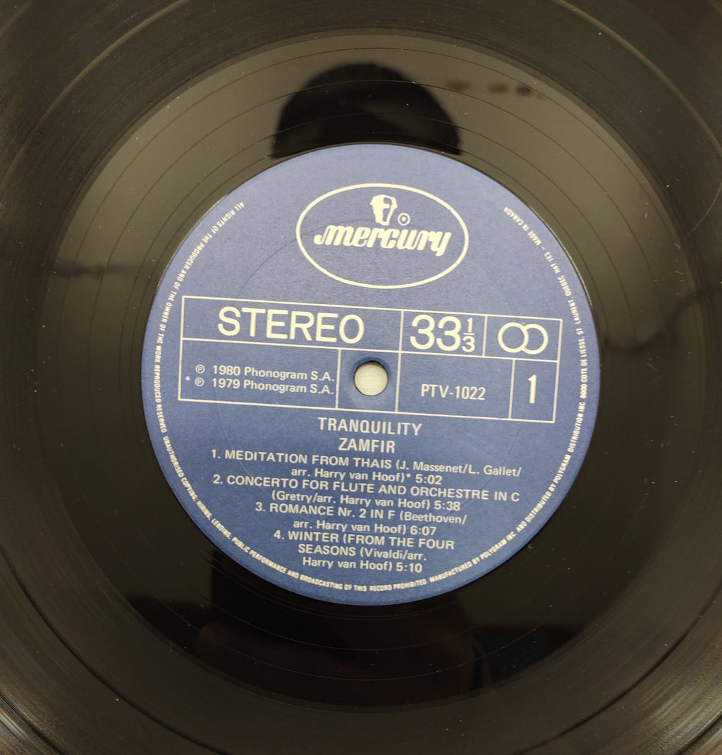 Zamfir - Tranquility LP Mercury PTV-1022 Europe Stereo Blue Label Pan Flute