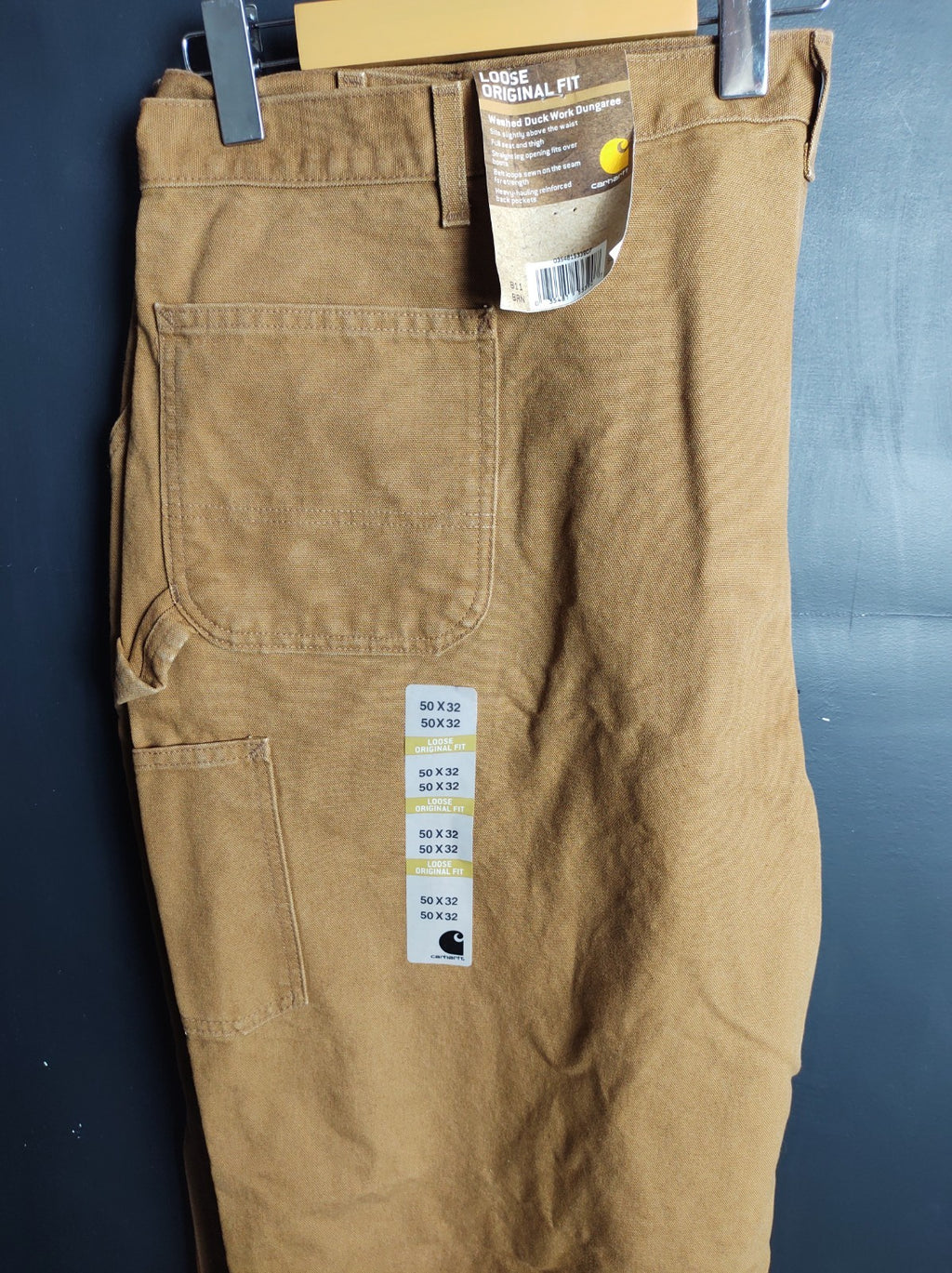 Carhartt Men’s 50x33 Loose Original Fit Washed Duck Work Pants NWT