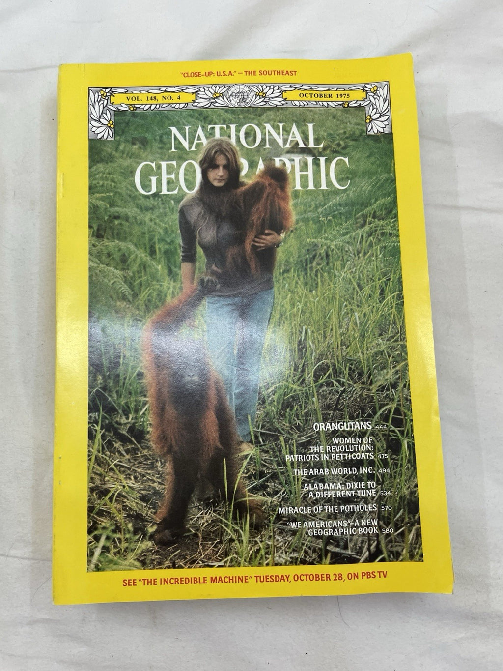 Nat Geo Mags Jul–Dec 1975 Set + Slipcvr Vtg Wildlife Decor World Atlas