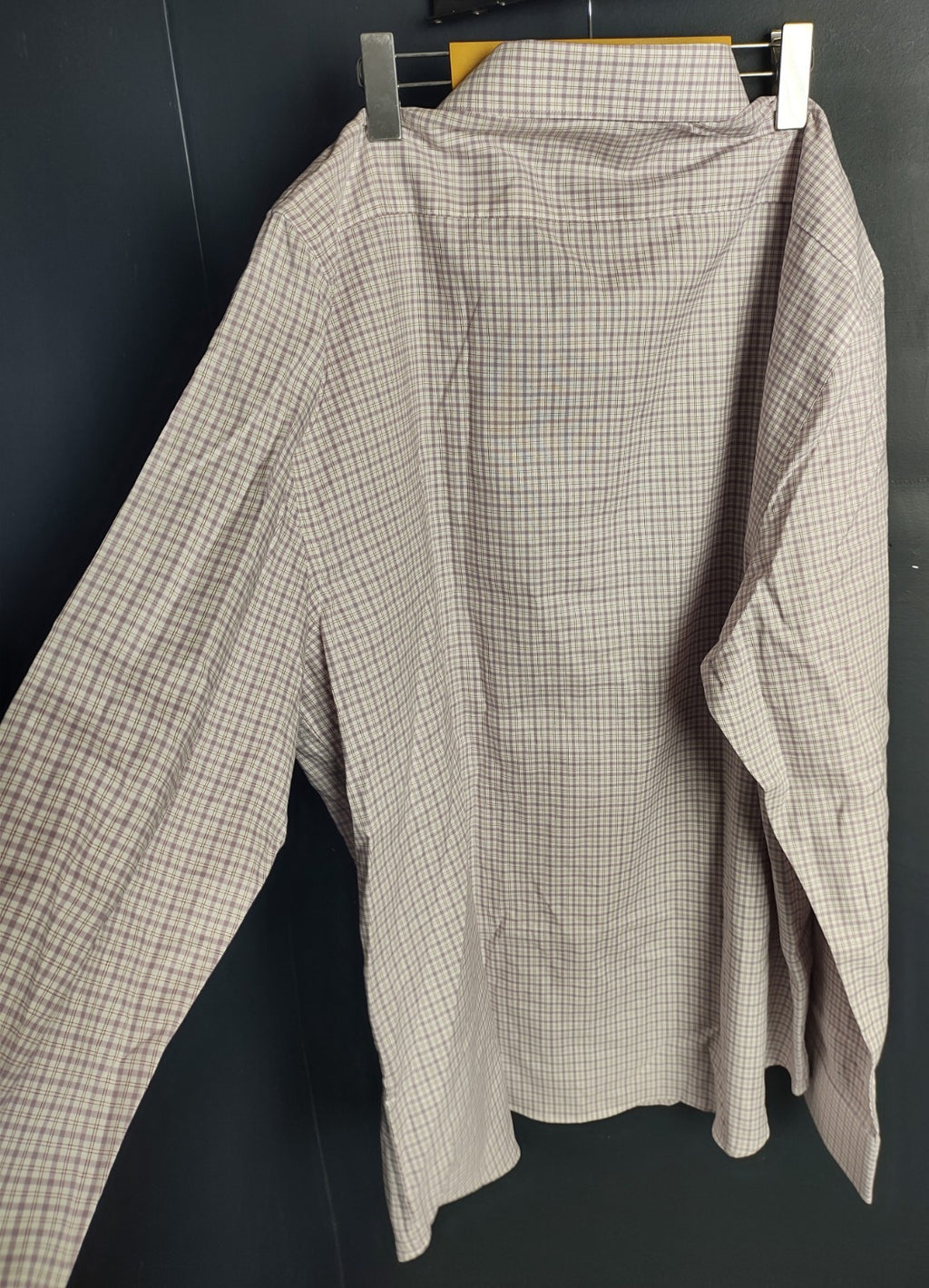 Banana Republic Men’s XXL Light Purple Check Dress Shirt Long Sleeve NWT