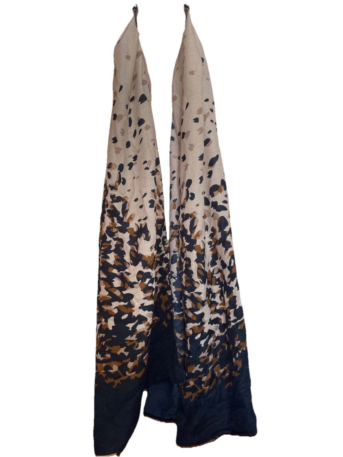 Un Jour Ailleurs Multicolor Scarf Abstract Art Print French Fashion