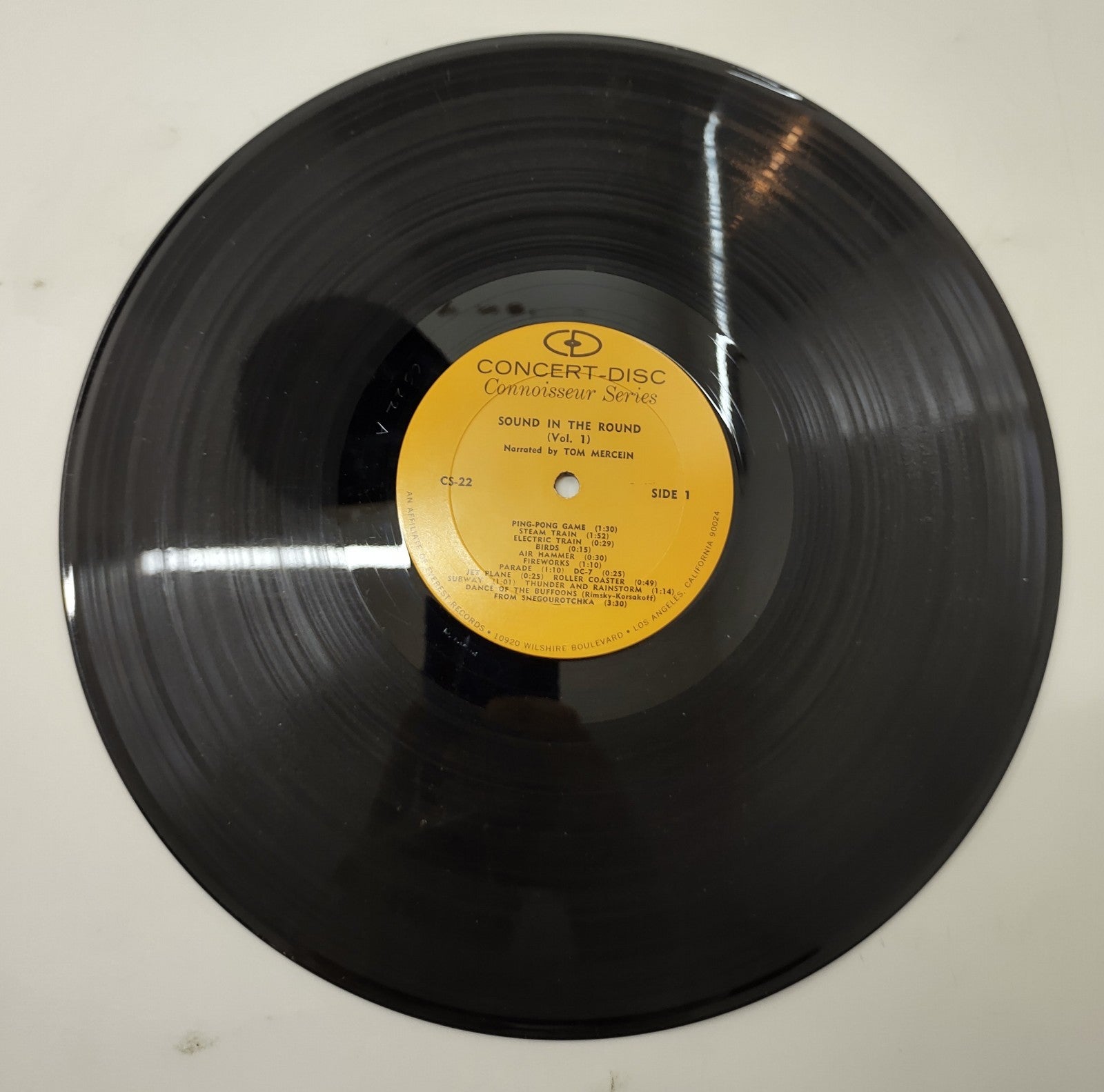 Sound in the Round Stereo Demonstration LP - 1956 Concert-Disc CS-22