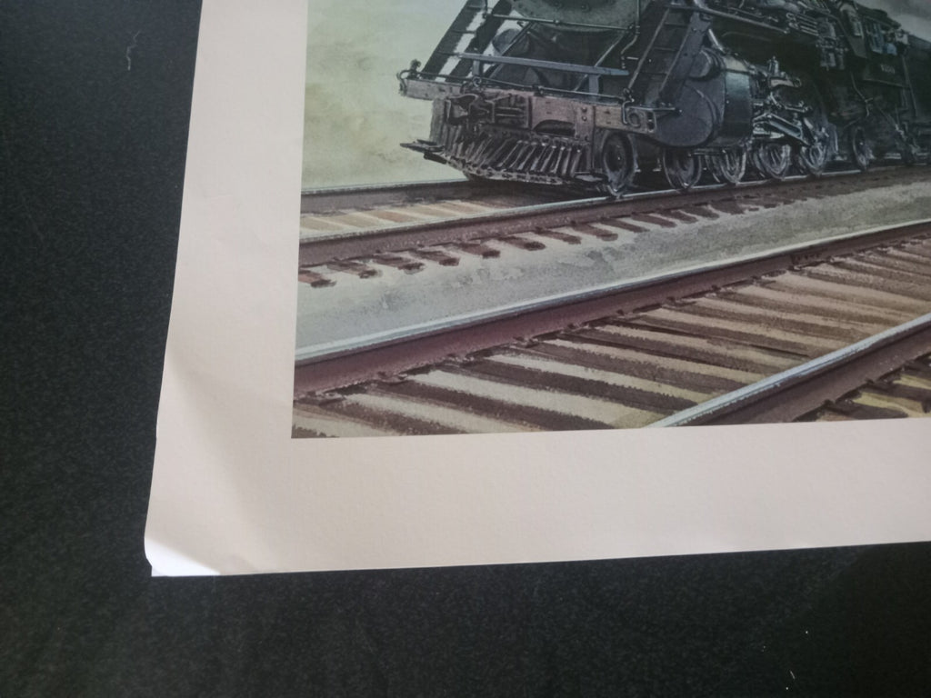 Steam Train Art Print – Signed by Gil Reid – Railroad Collectible