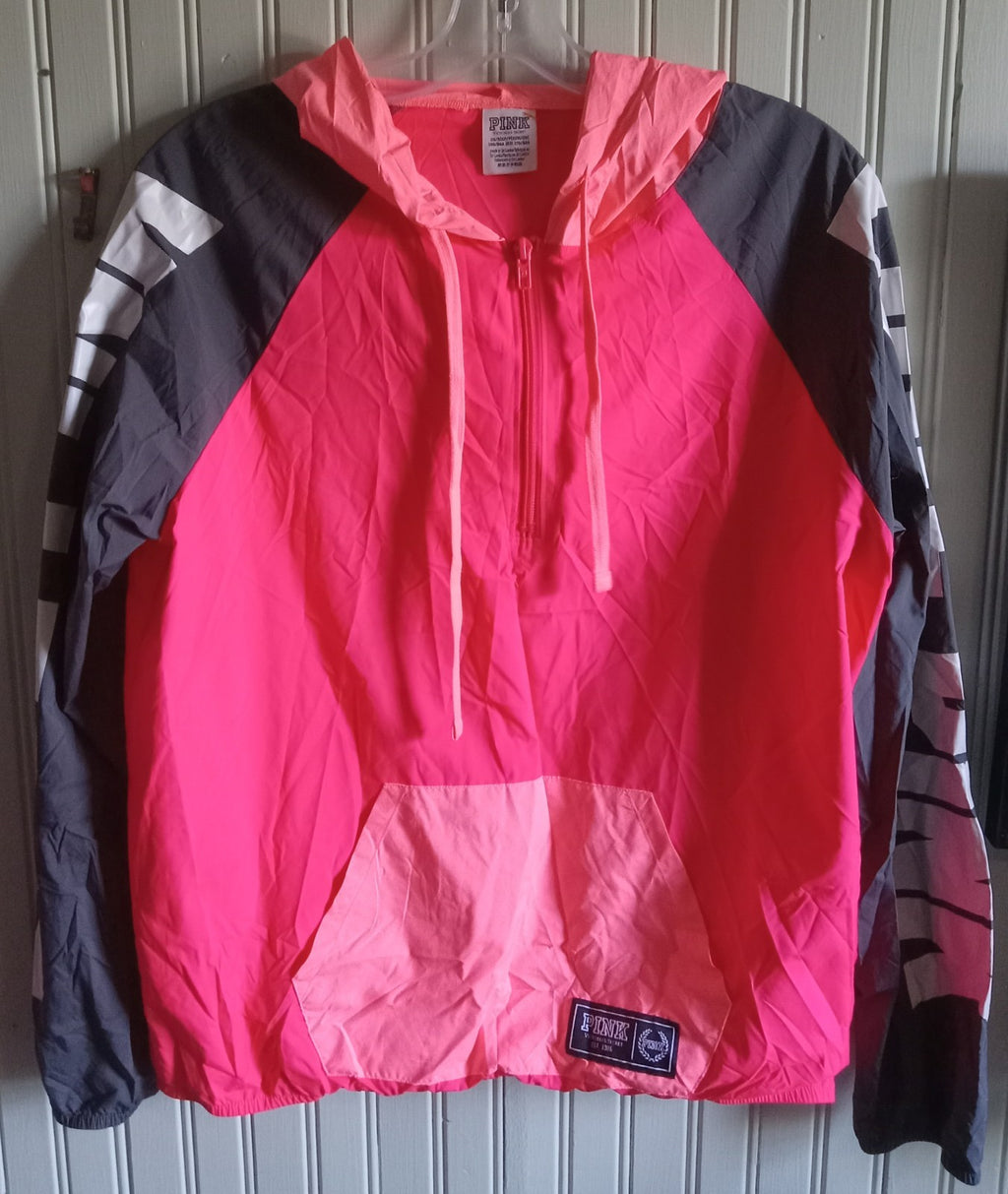 PINK by Victoria's Secret Women's Zip-Up Hoodie – Size Large, Fleece