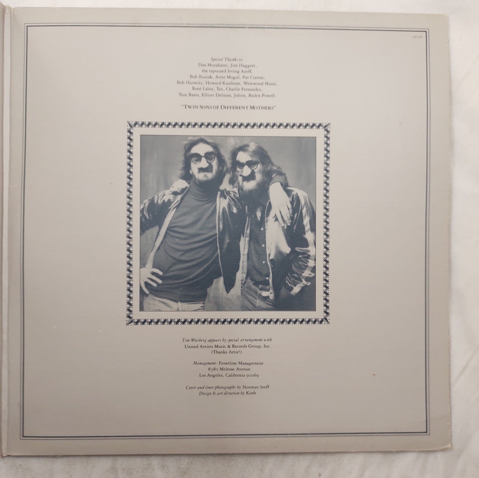 Dan Fogelberg & Tim Weisberg – Twin Sons of Different Mothers LP