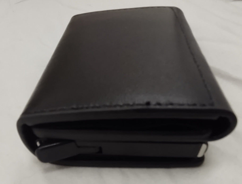 Badge Boys Leather Badge Wallet Black – Police ID Holder NEW