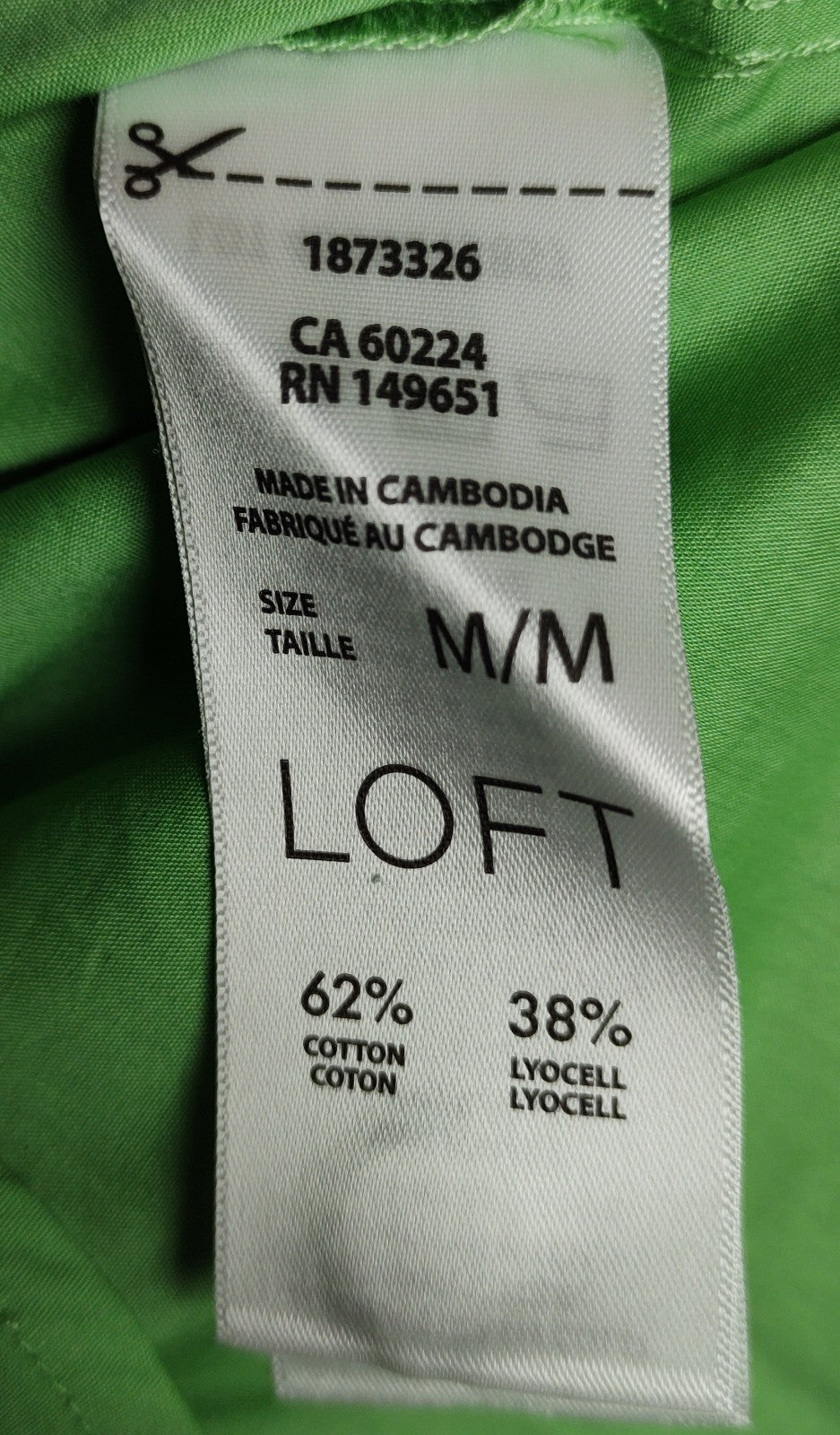 LOFT Green Sleeveless Pullover Blouse Women’s Size M Lightweight Chic Top NWT