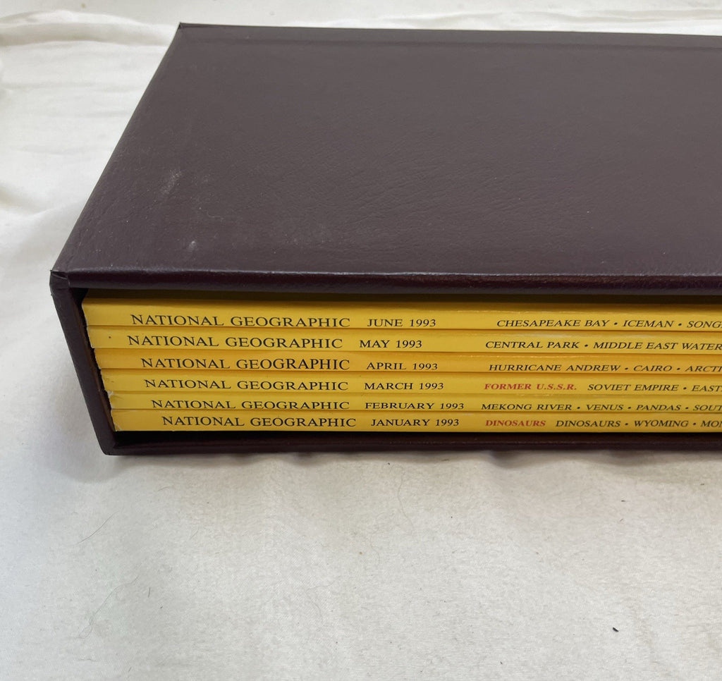 Vintage Nat Geo Lot Jan–Jun 1993 w/ Slipcover | Science, Illustrated Set