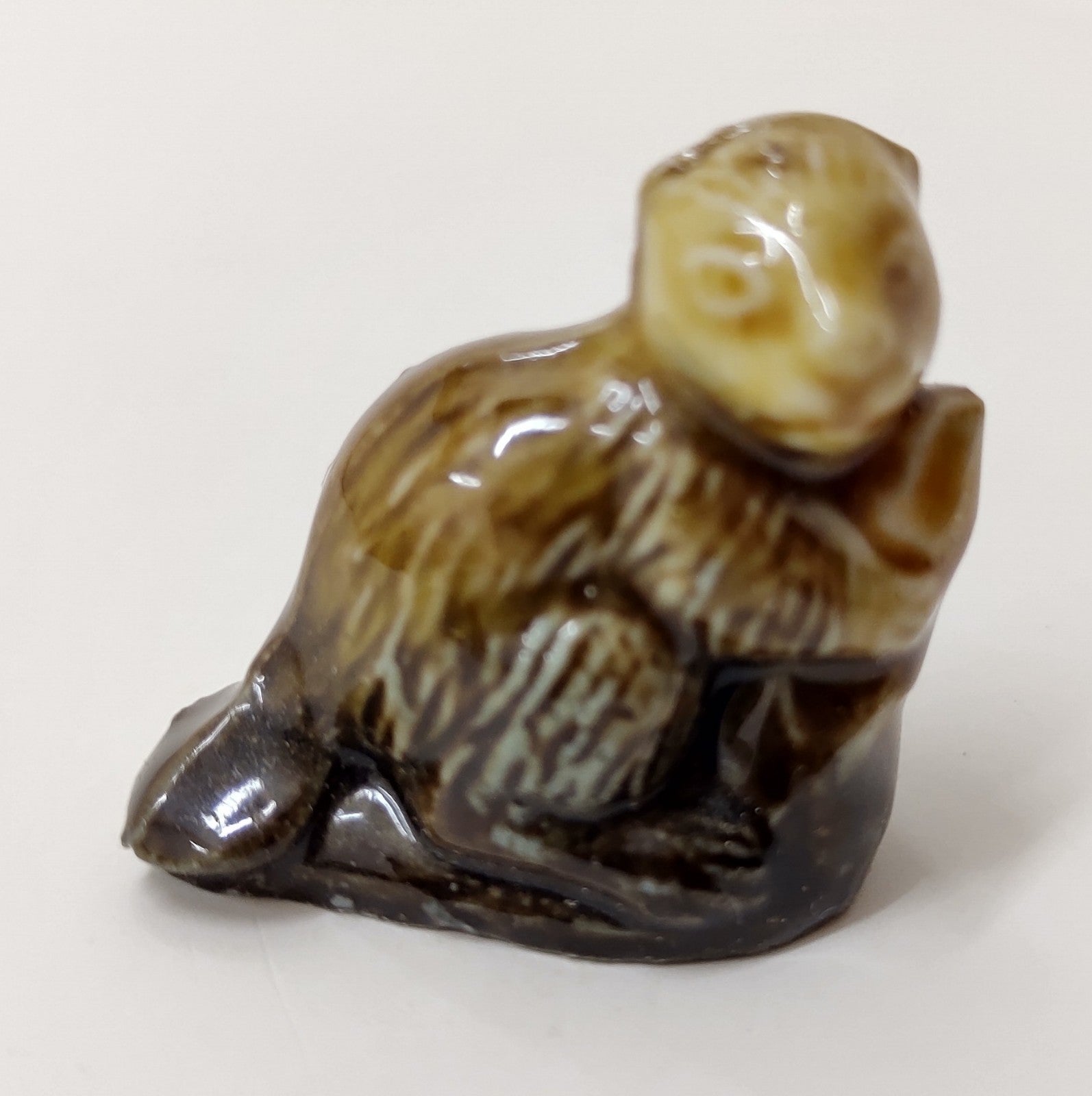 Wade Whimsies Series 2 #8 Beaver Mini Figurine 1972-84 Red Rose Tea