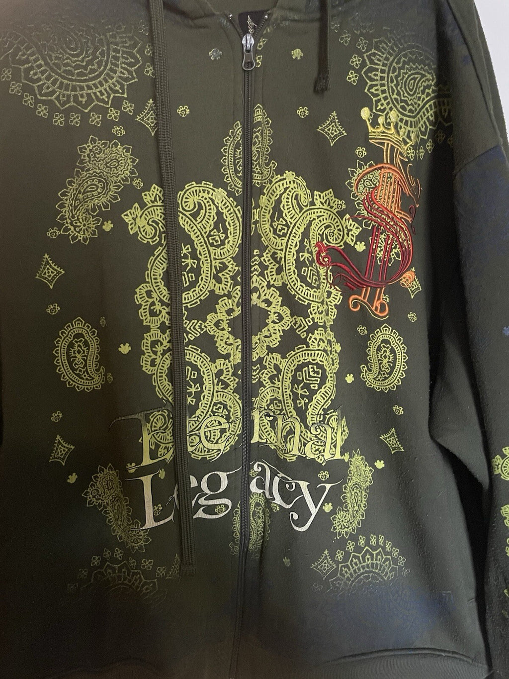 Rawblue Vintage Y2K Insatiable Desires Dark Green Japanese Anime Punk Sweater