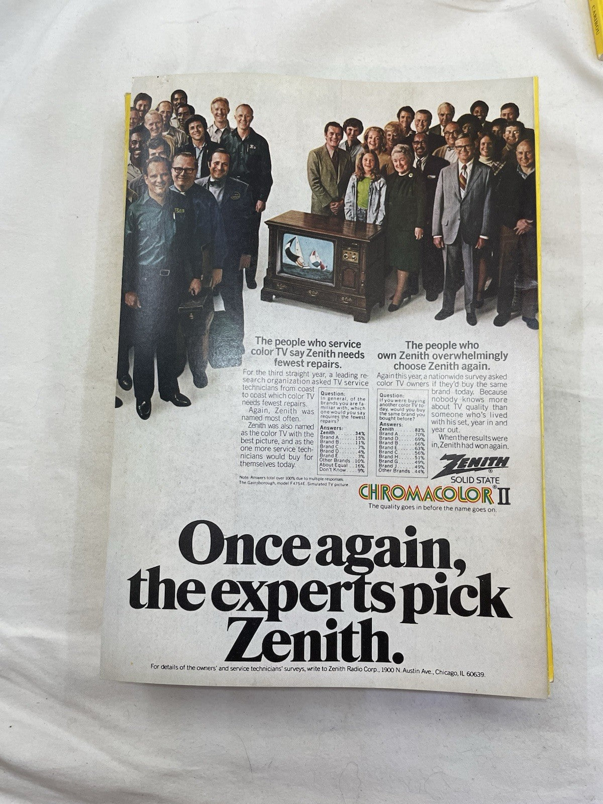 Nat Geo Mags Jul–Dec 1974 Vtg Lot Slipcvr Nature Travel Decor School