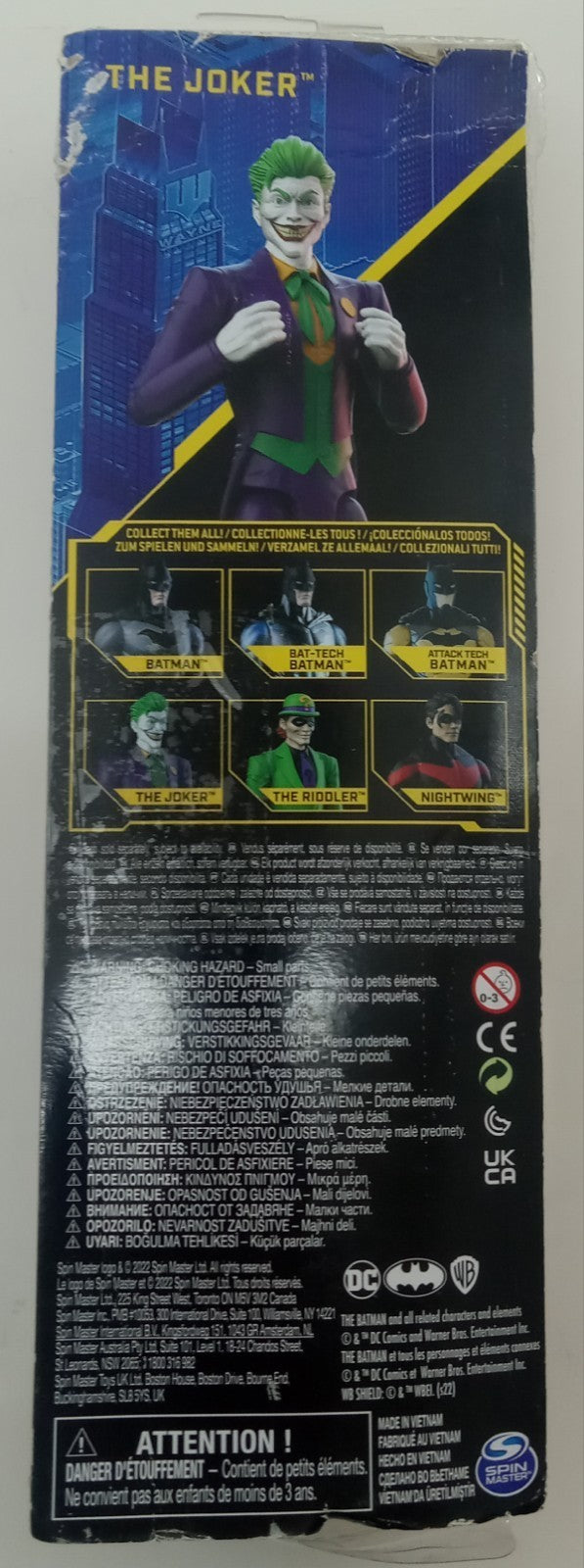 Spin Master DC Batman The Joker Action Figure Toy Villain Collectible