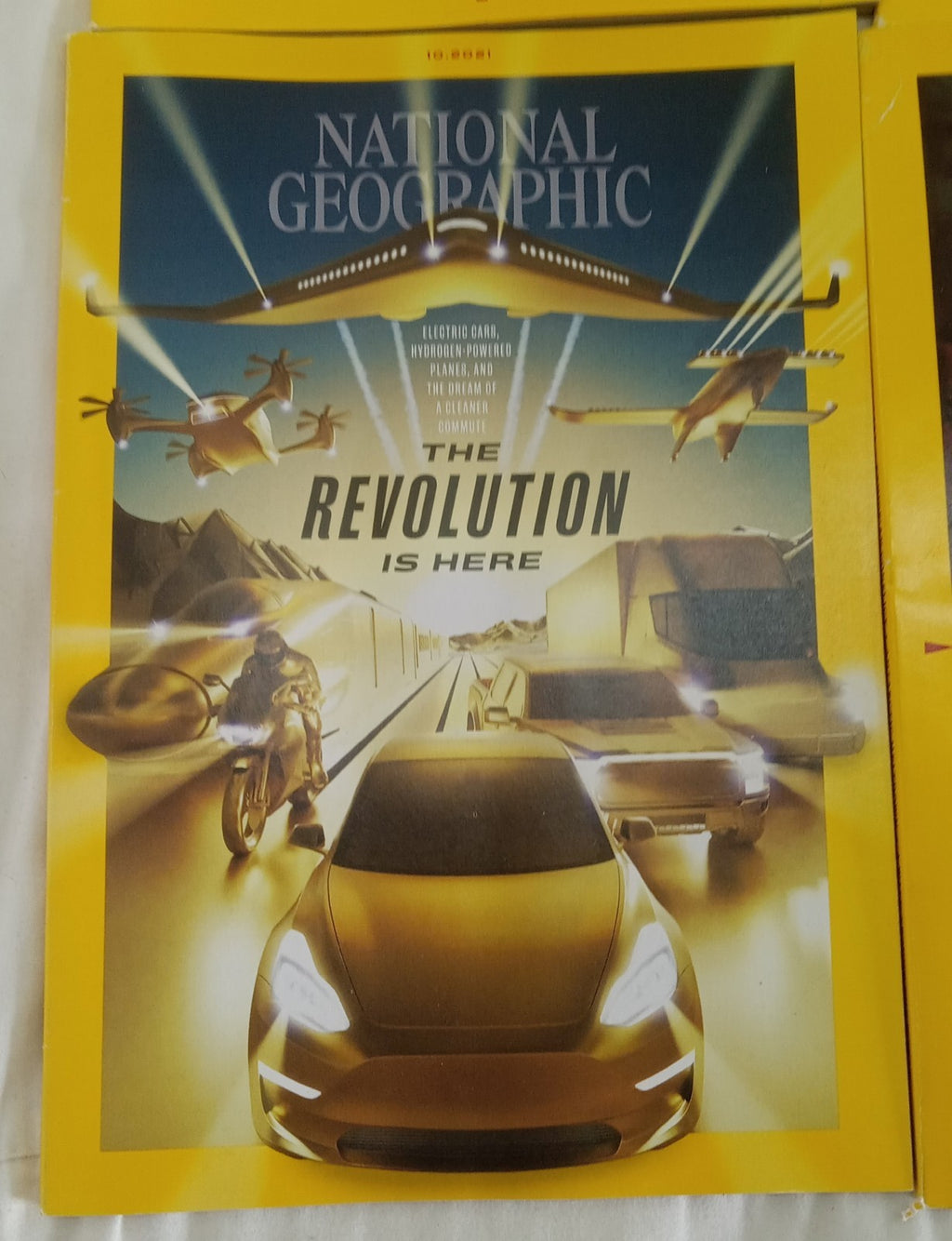 National Geographic Jul–Dec 2021 | 6 VG+ Issues | Faux Leather Slipcase