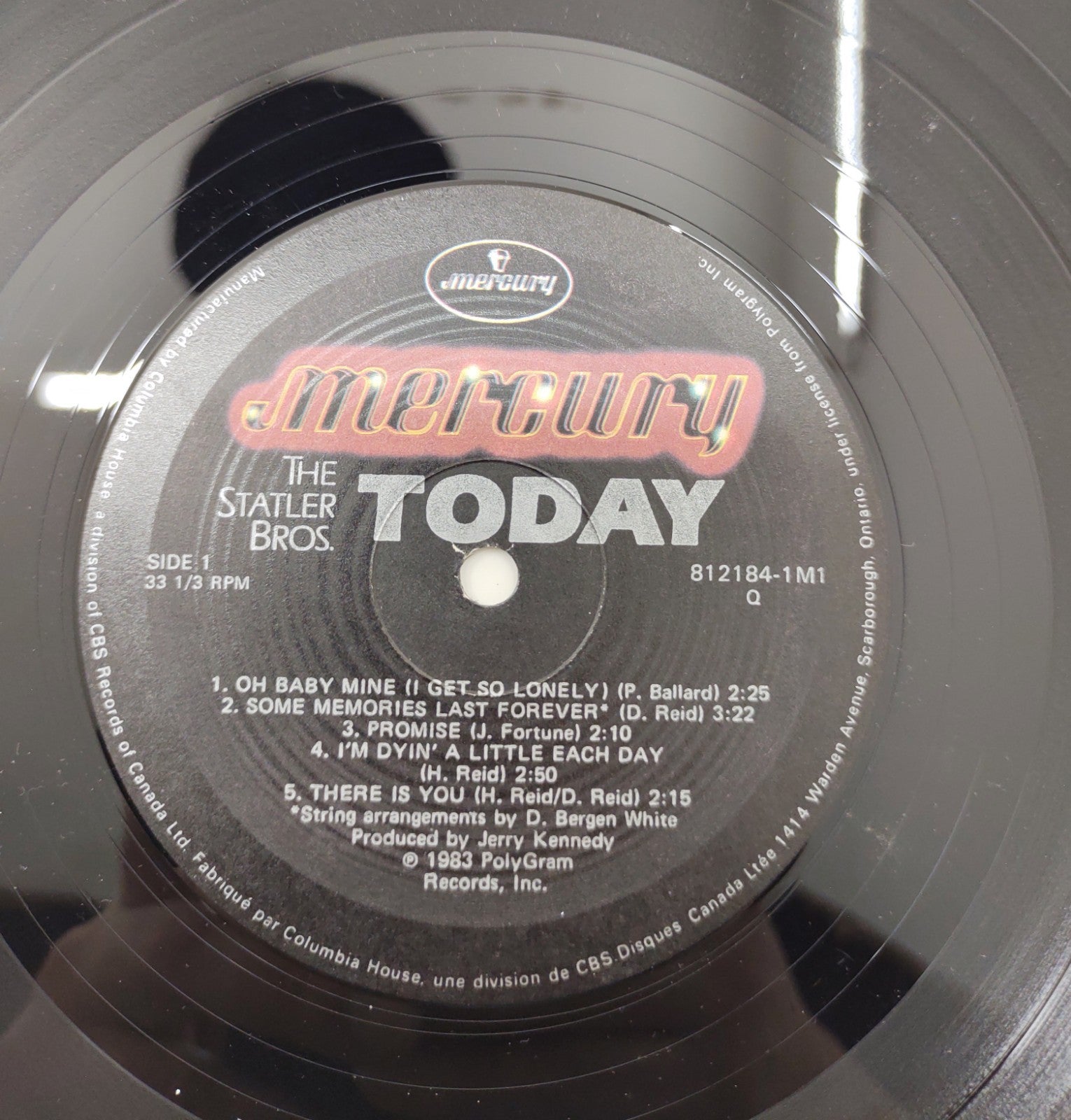 The Statler Brothers Today (1983) Vinyl LP Country Gospel Record