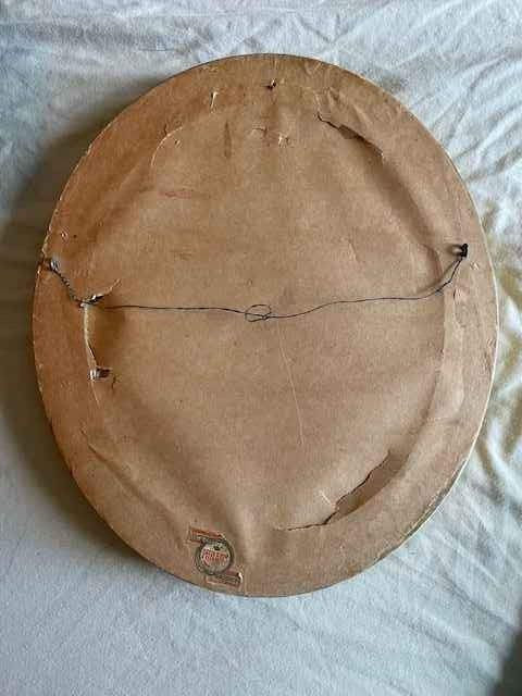 Vintage Victorian Girl Art Print – Oval Frame Classic Wall Decor