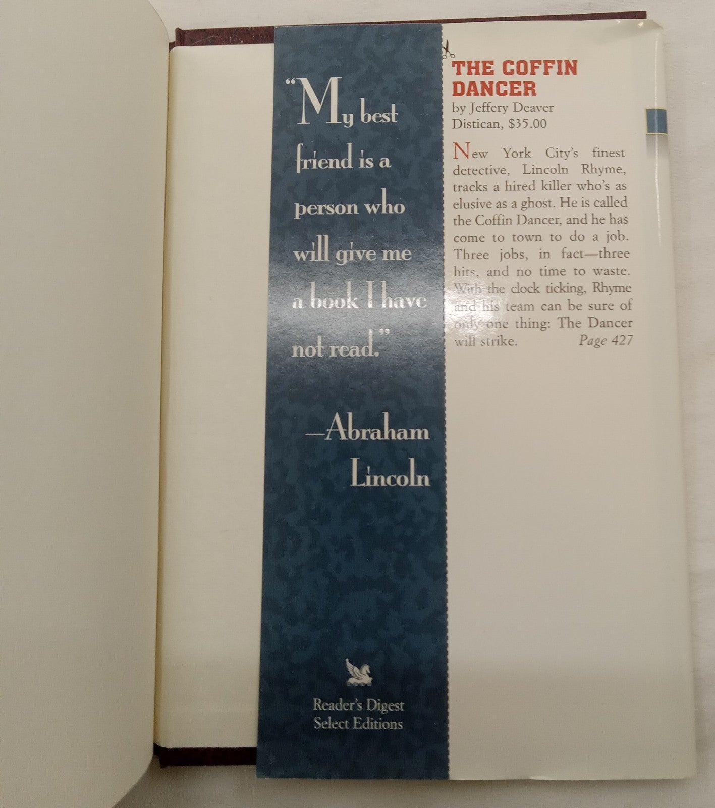 Reader's Digest Select Editions Vol 6 1998 HC 1st Ed w/ Dust Jacket NM