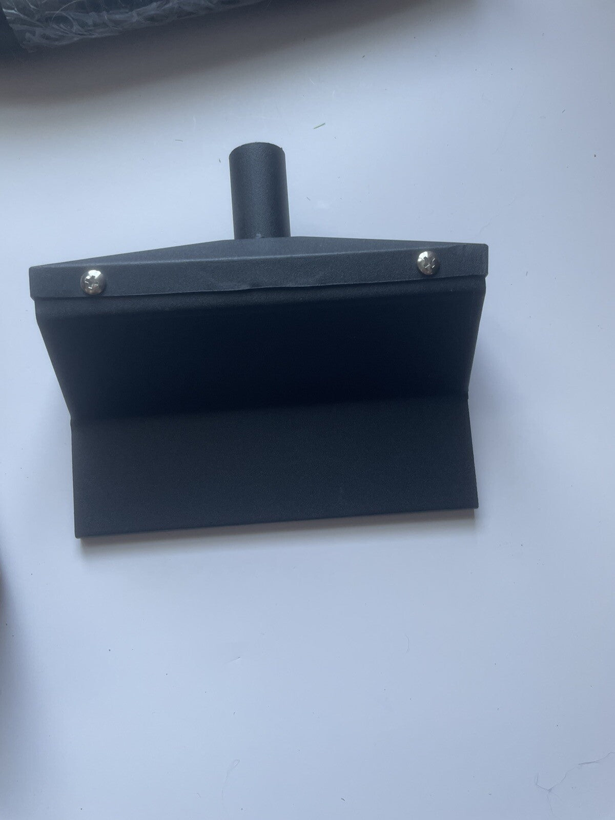 Black Metal Grease Catcher Drain – Flat Top Grill Drip Pan Accessory, Easy Clean