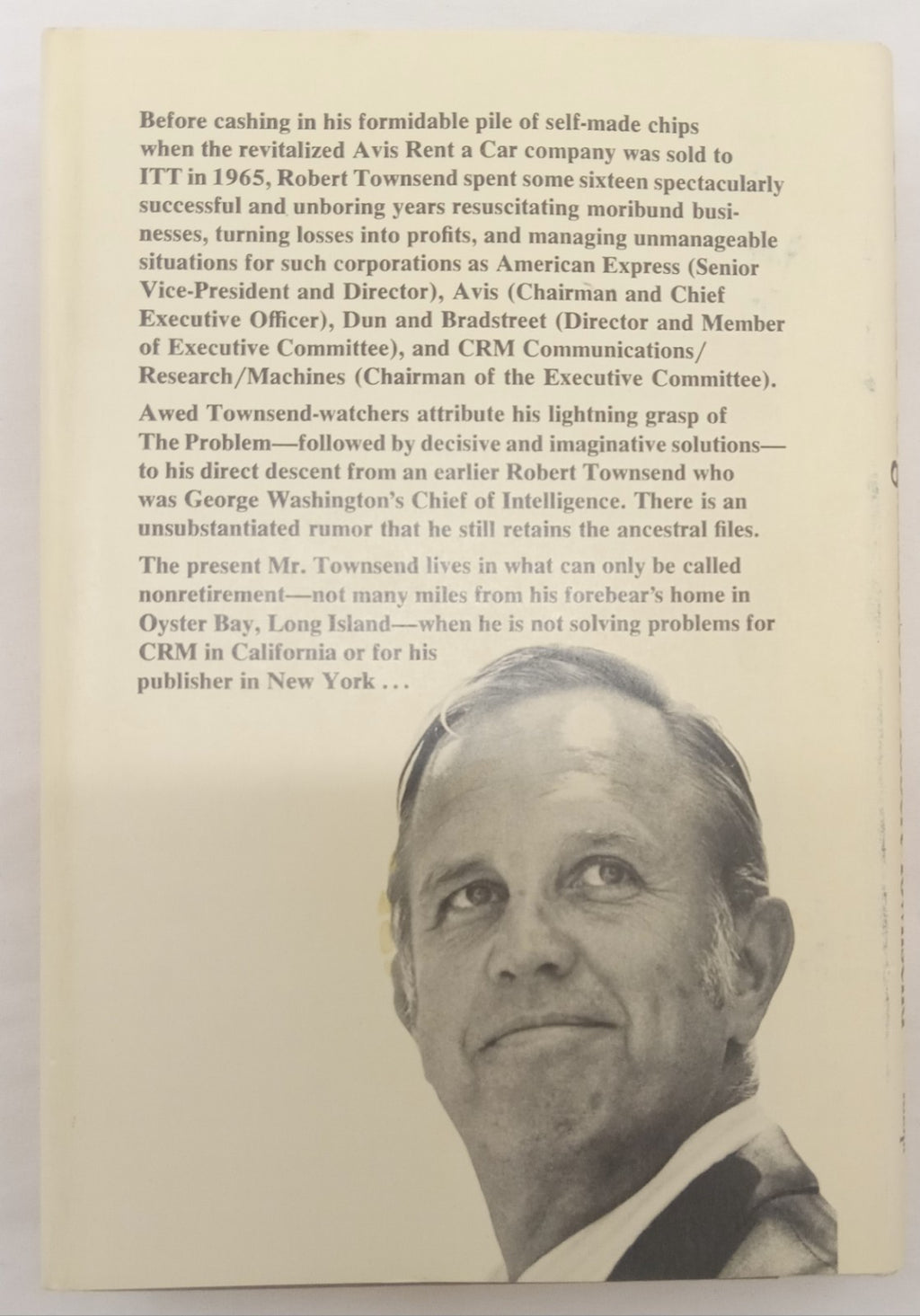 Up the Organization by Robert Townsend – VG+ Business Leadership Book