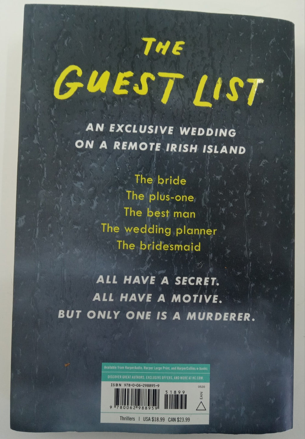 The Guest List Lucy Foley Mystery Thriller Bestseller Island Wedding